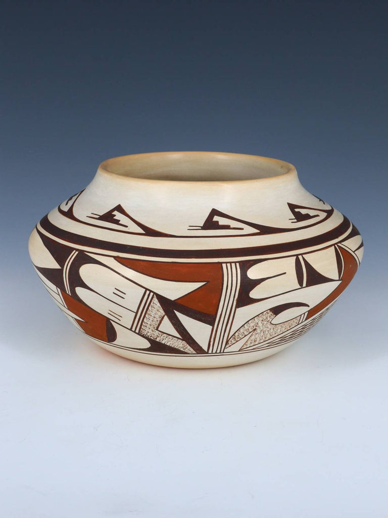 Vintage Hopi Hand Coiled Pottery Bowl - PuebloDirect.com