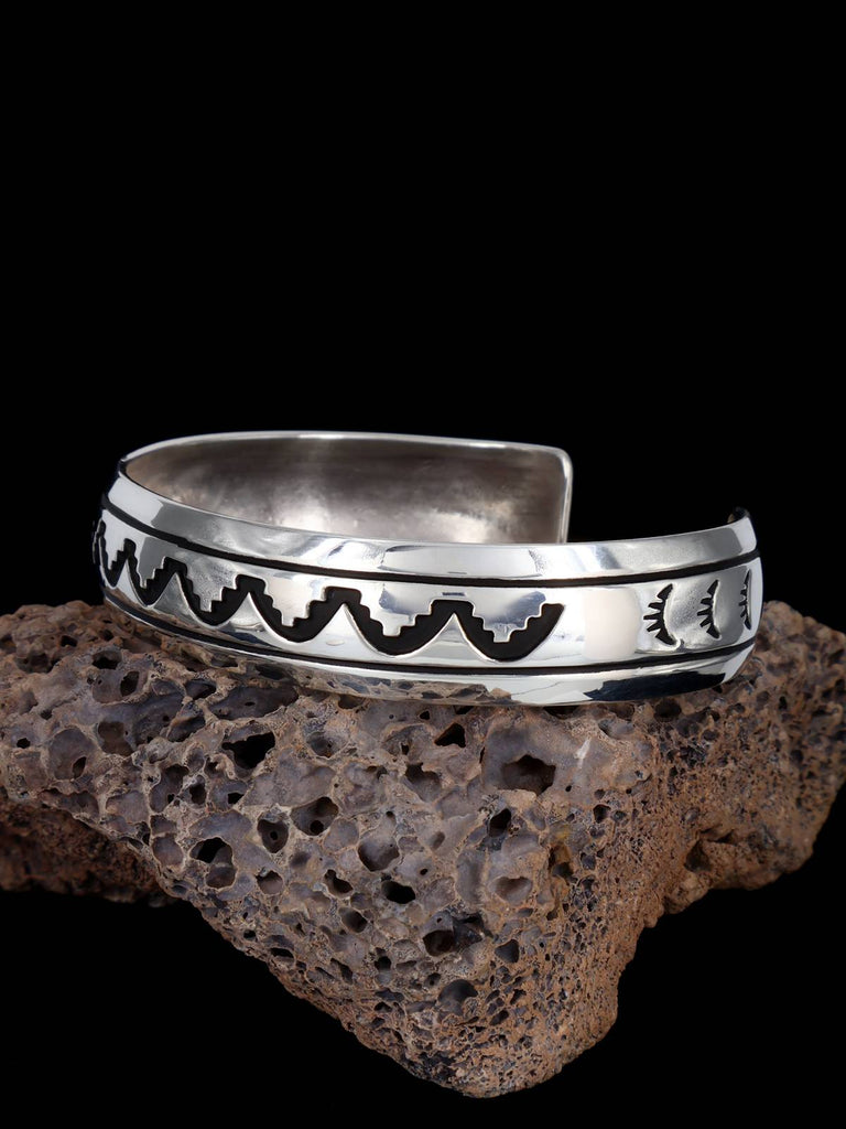 Native American Jewelry Hand Crafted Sterling Silver Bracelet - PuebloDirect.com