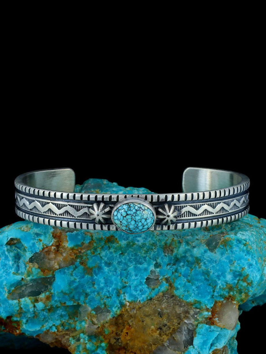 Native American Turquoise and popular Sterling Cuff Bracelet