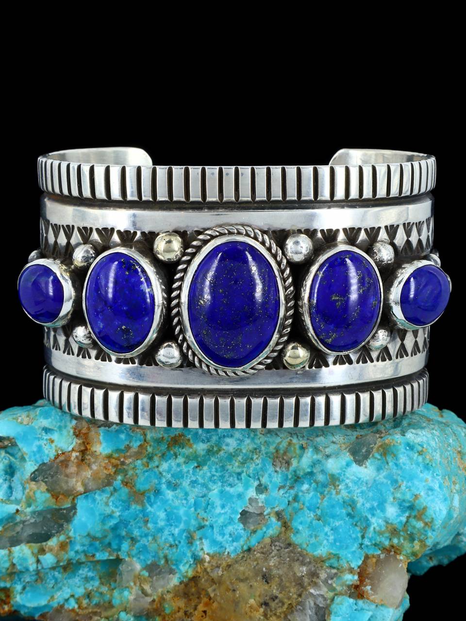 925 Silver Lapis Lazuli Gemstone Bracelet – MEMORIA