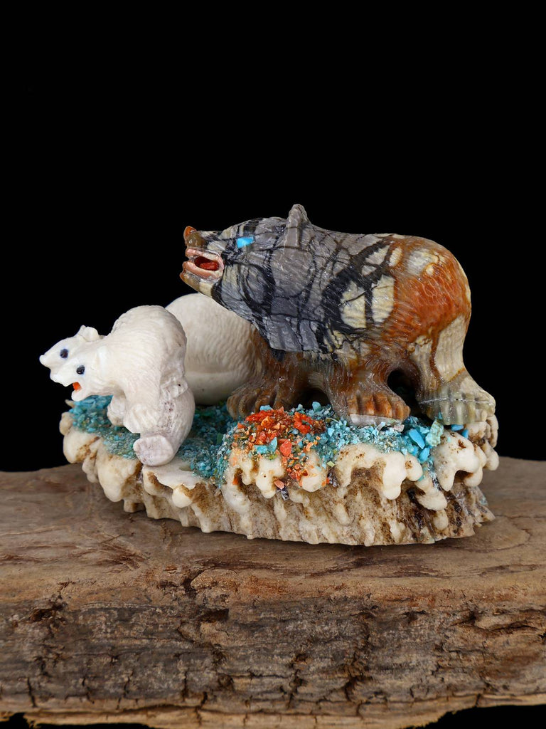 Picasso Marble Wildlife Zuni Fetish - PuebloDirect.com