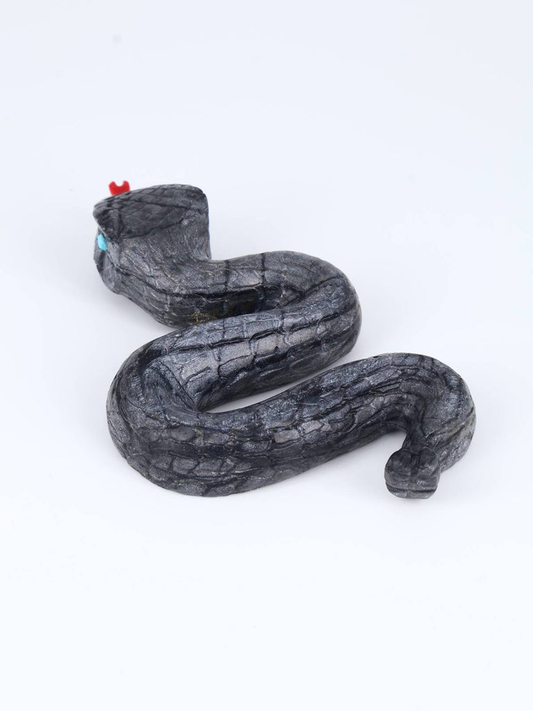 Picasso Marble Snake Zuni Fetish - PuebloDirect.com