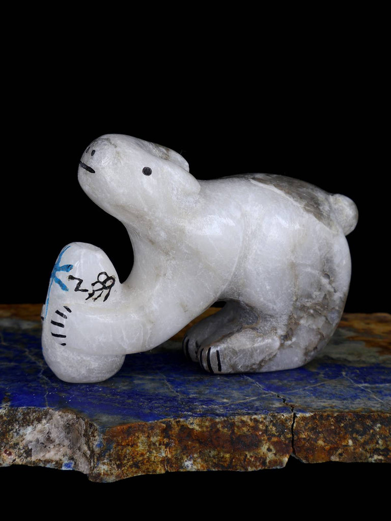 Marble Bear Zuni Fetish - PuebloDirect.com