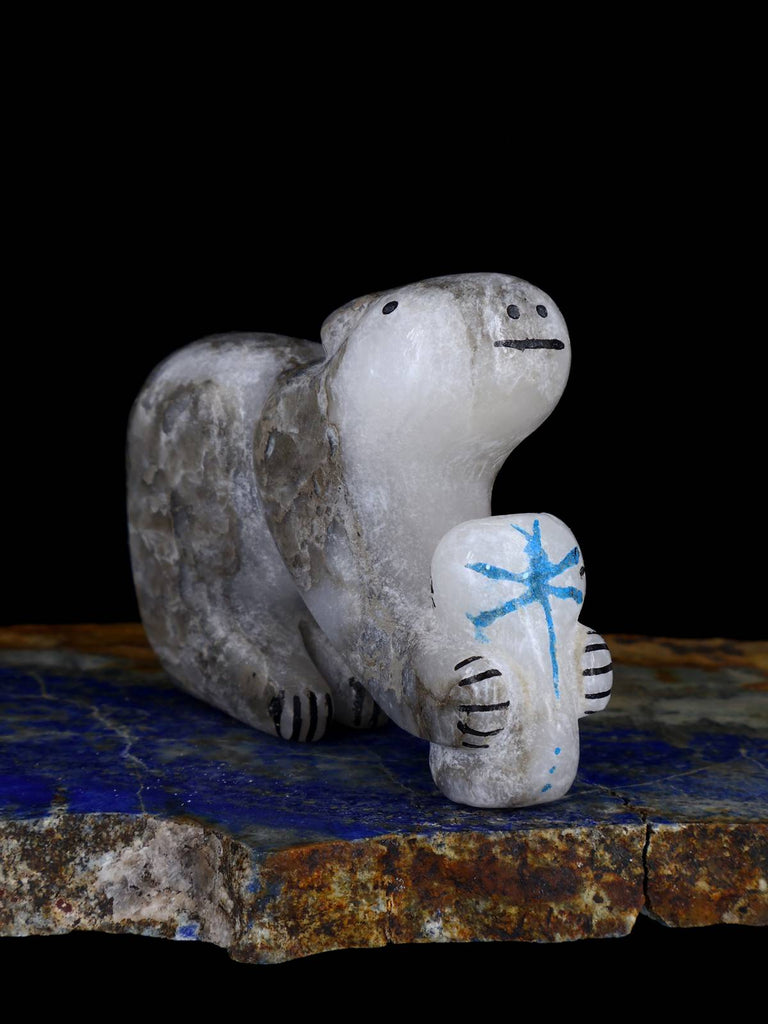 Marble Bear Zuni Fetish - PuebloDirect.com