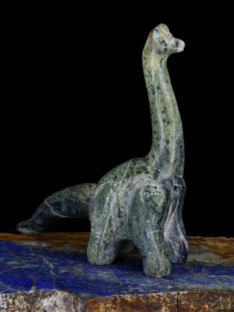 Serpentine Dinosaur Zuni Fetish - PuebloDirect.com