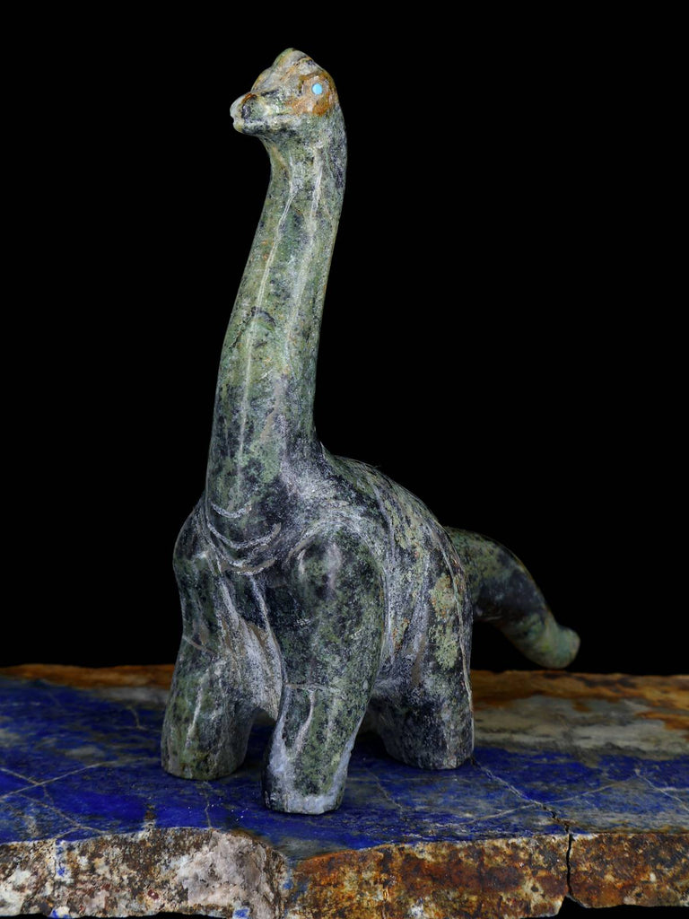 Serpentine Dinosaur Zuni Fetish - PuebloDirect.com