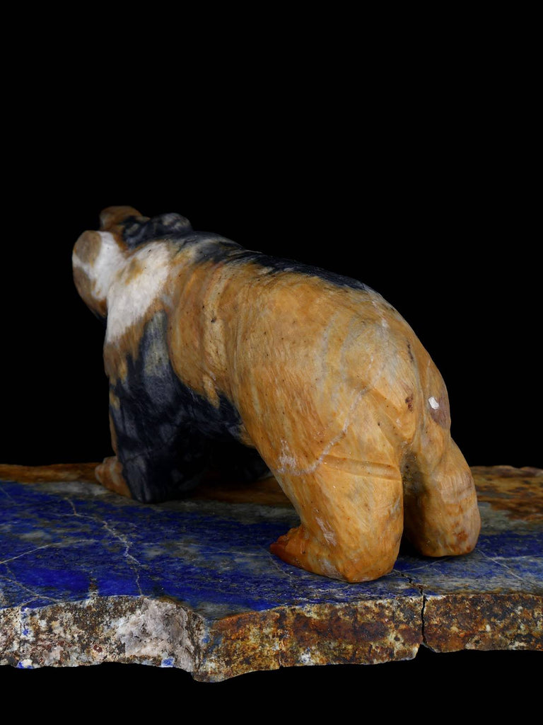 Picasso Marble Bear Zuni Fetish - PuebloDirect.com