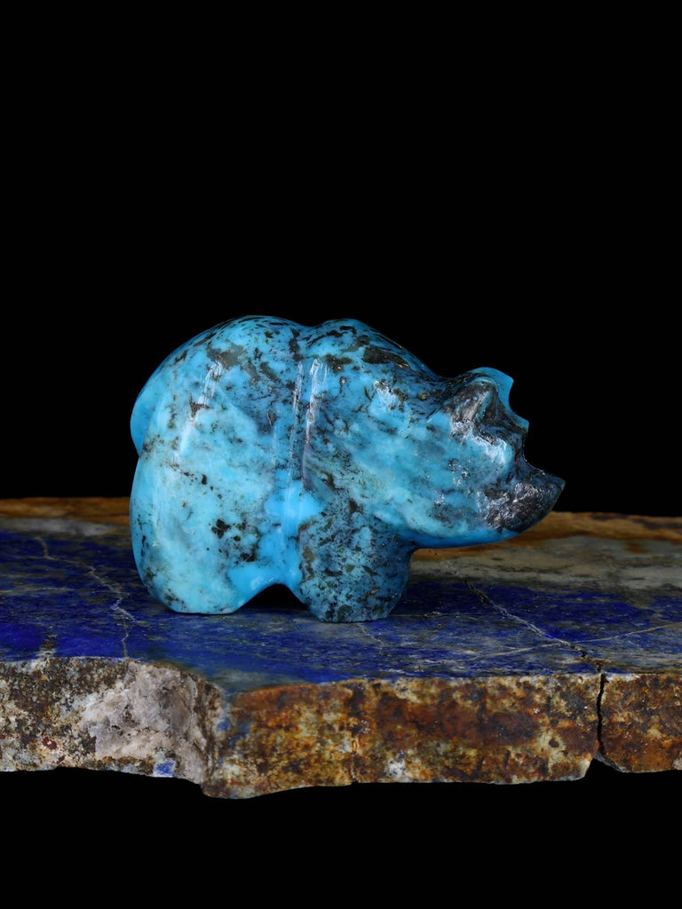 Turquoise Bear Zuni Fetish - PuebloDirect.com