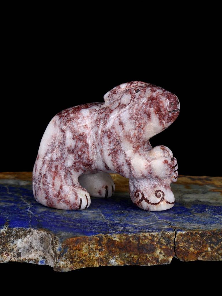 Marble Rabbit Zuni Fetish - PuebloDirect.com