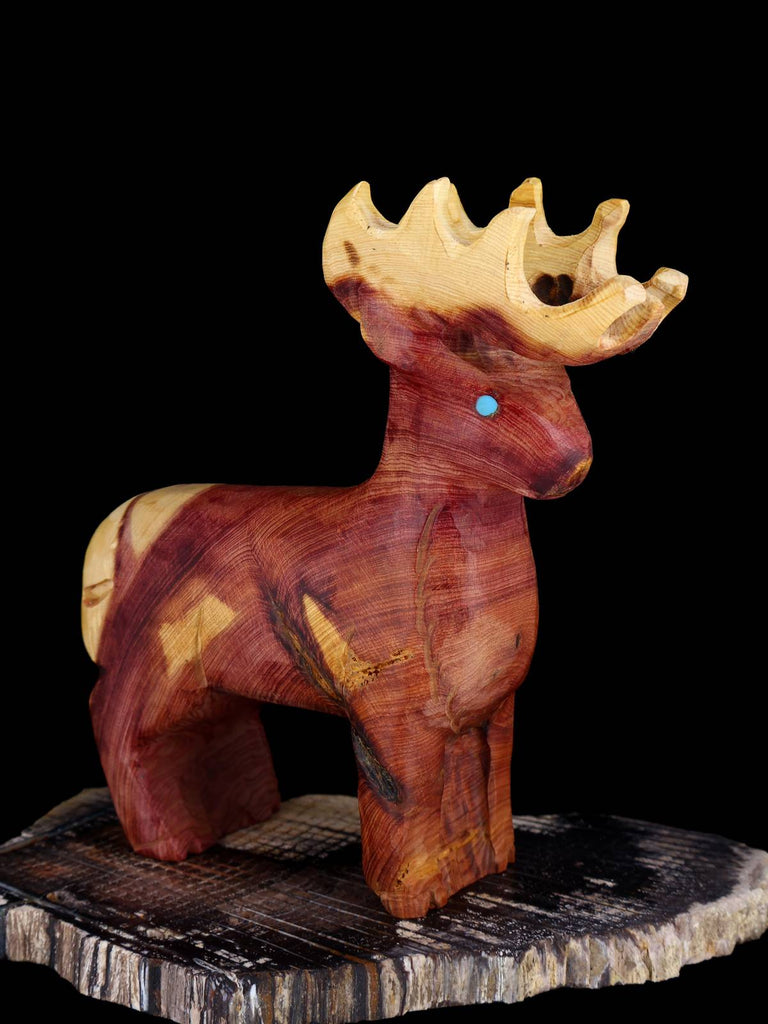 Wooden Reindeer Zuni Fetish - PuebloDirect.com