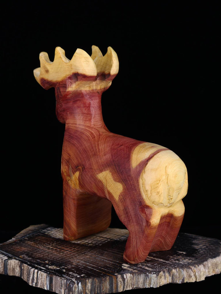 Wooden Reindeer Zuni Fetish - PuebloDirect.com