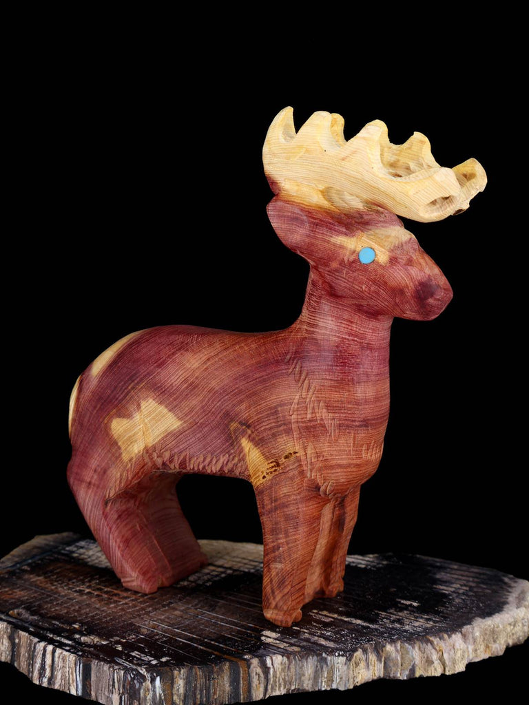 Wooden Reindeer Zuni Fetish - PuebloDirect.com