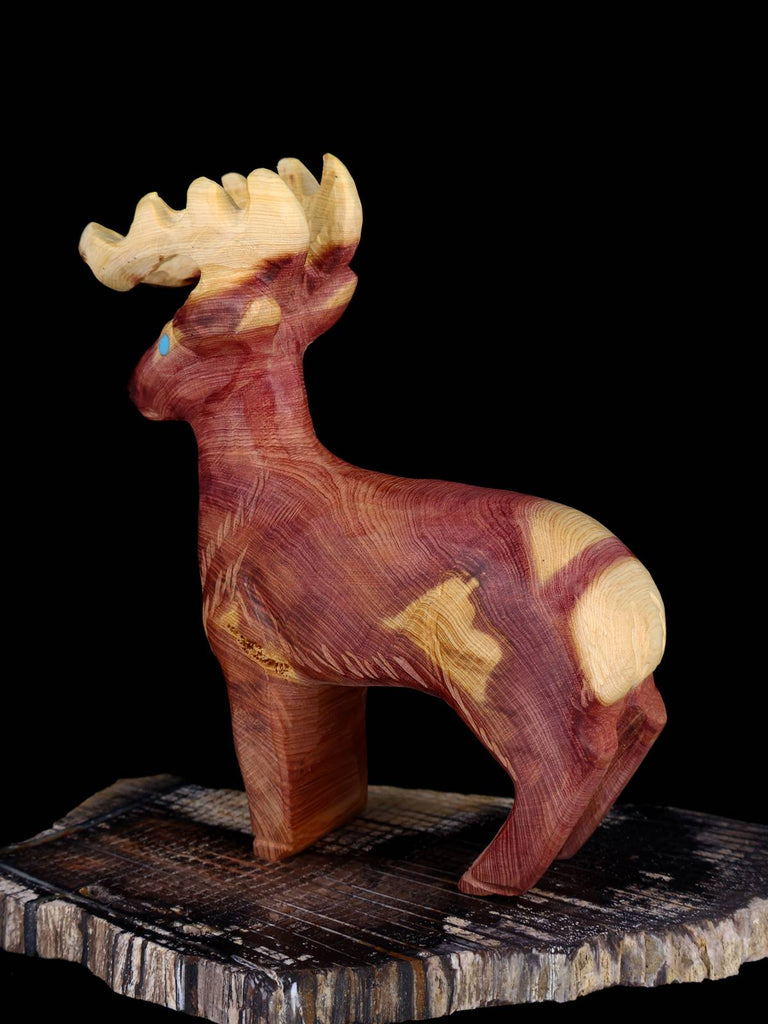 Wooden Reindeer Zuni Fetish - PuebloDirect.com