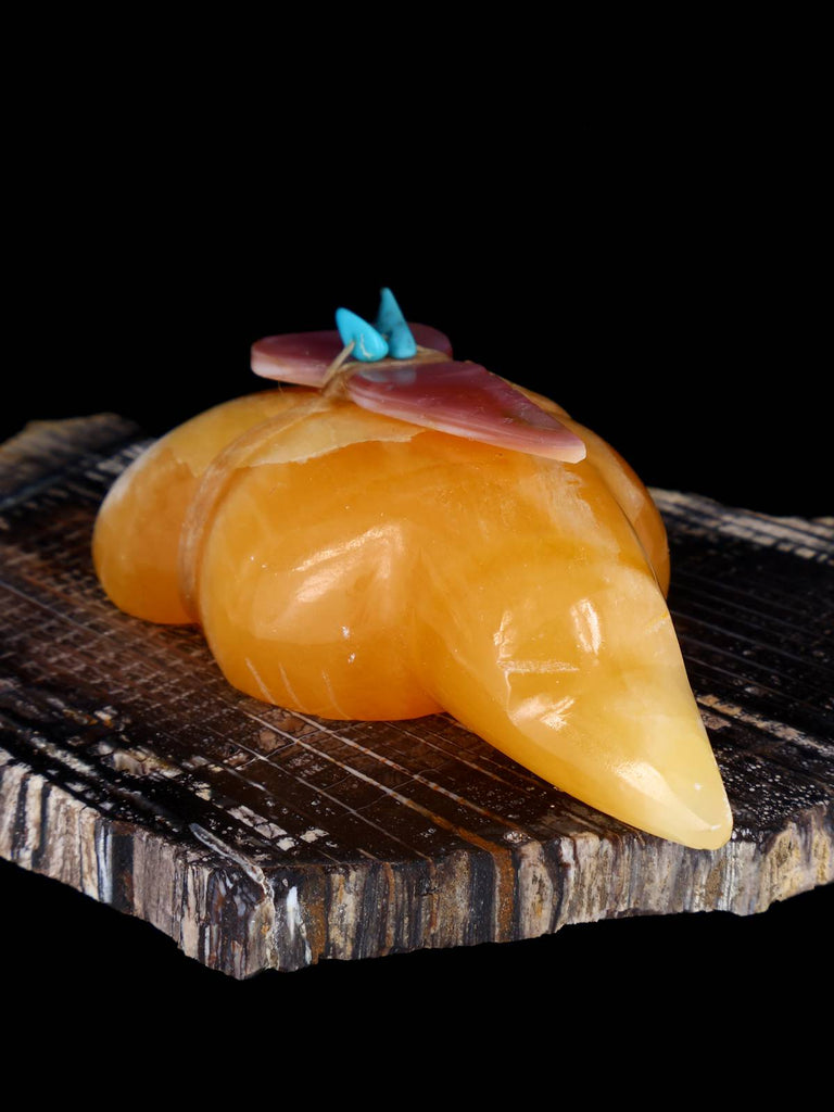 Orange Calcite Mole Zuni Fetish - PuebloDirect.com