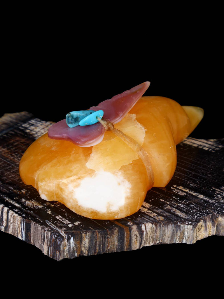 Orange Calcite Mole Zuni Fetish - PuebloDirect.com