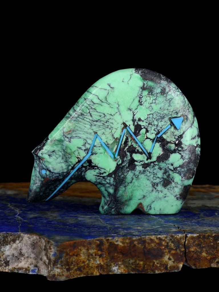 Blackbridge Variscite Medicine Bear Zuni Fetish - PuebloDirect.com