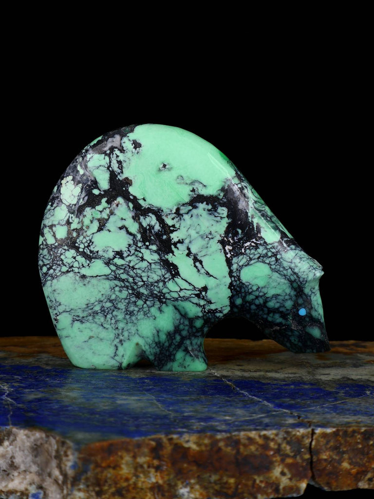 Blackbridge Variscite Medicine Bear Zuni Fetish - PuebloDirect.com