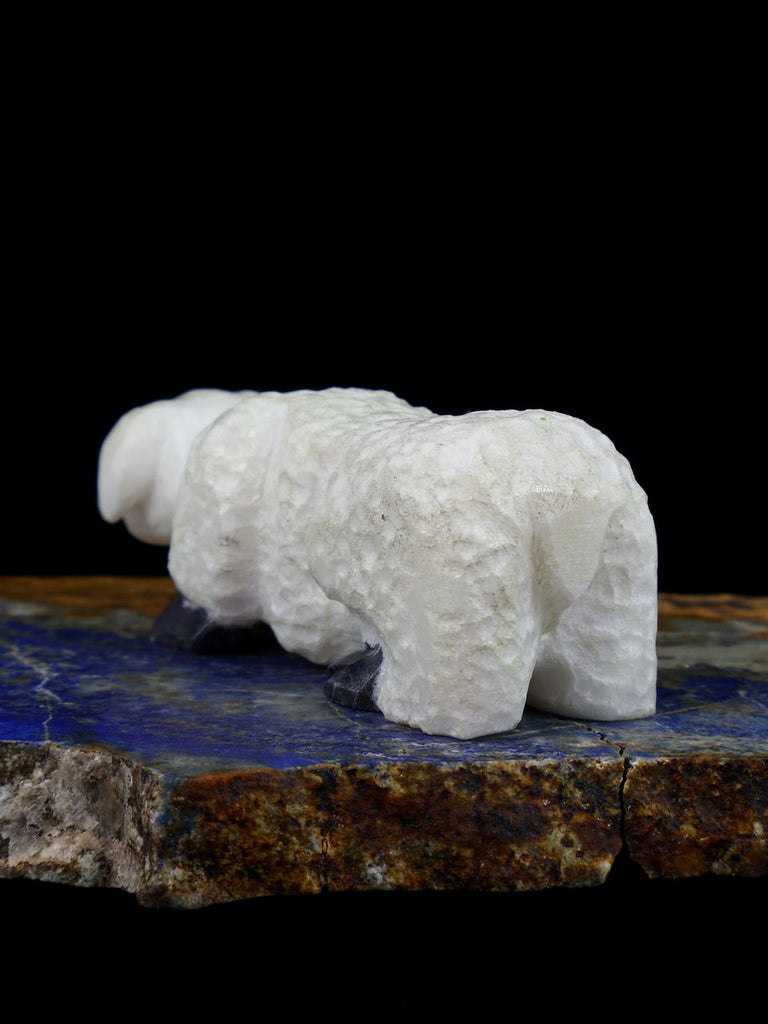 Alabaster Lamb Zuni Fetish - PuebloDirect.com