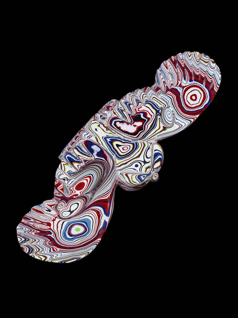 Fordite Flying Owl Zuni Fetish - PuebloDirect.com