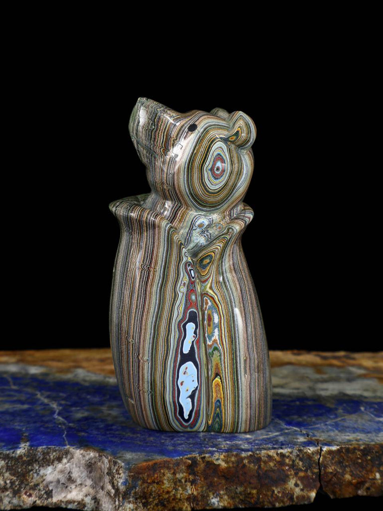 Fordite Bear Zuni Fetish - PuebloDirect.com