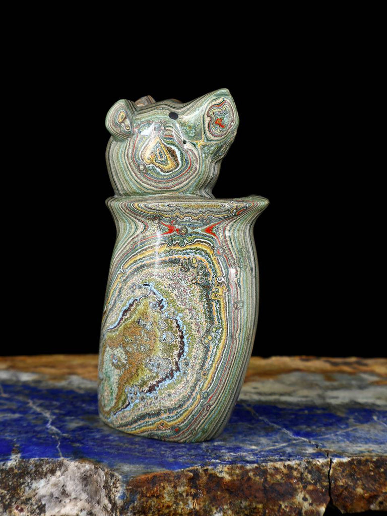 Fordite Bear Zuni Fetish - PuebloDirect.com