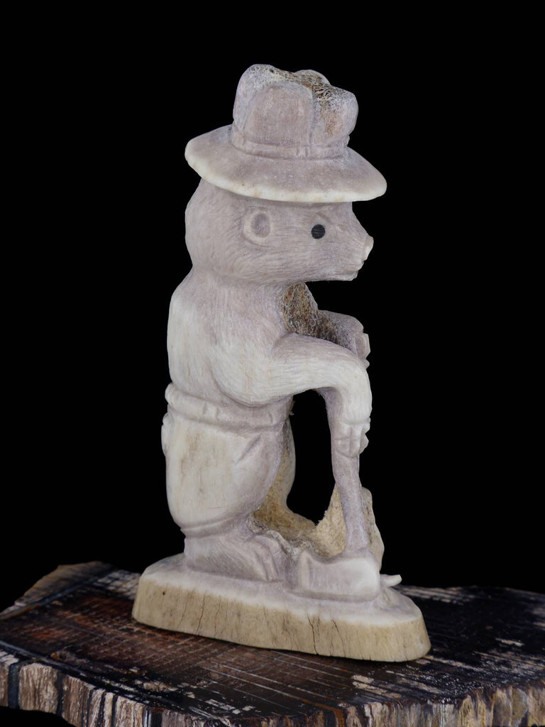 Antler Smokey Bear Zuni Fetish - PuebloDirect.com