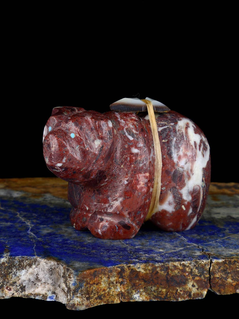 Marble Bear Zuni Fetish - PuebloDirect.com